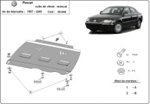 Stahl Unterfahrschutz für Getriebe Schaltgetriebe VW Passat B5, B5.5 (1997-2005)