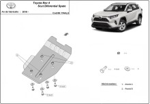 Aluminium Unterfahrschutz für Differentialschutz Toyota RAV 4 (2018-2026)