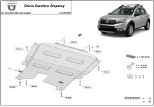 Stahl Unterfahrschutz für Motor Dacia Sandero II (2012-2020)
