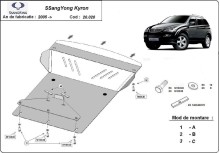 Stahl Unterfahrschutz für Motor SsangYong Kyron (2005-2014)