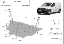 Aluminium Unterfahrschutz für Motor Volkswagen Caddy (2020-2026)