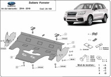 Stahl Unterfahrschutz für Motor Subaru Forester 4 (2014-2018)