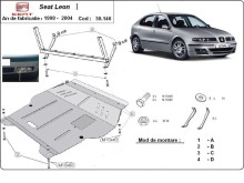 Stahl Unterfahrschutz für Motor Seat Leon (1998-2005)
