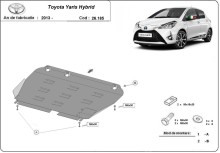 Stalowa Osłona pod silnik Toyota Yaris XP150 (2013-2021) EAN