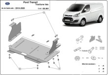 Stahl Unterfahrschutz für Motor Ford Transit (2013-2020)