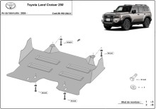 Aluminium Unterfahrschutz für Motor Toyota Land Cruiser (2024-2026)