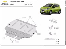 Stahl Unterfahrschutz für Motor Chevrolet Spark (2009-2026)