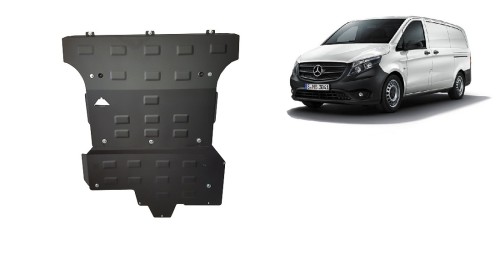 Stahl Unterfahrschutz für Motor Mercedes Viano W447, 2.2 D, 4x4 (2014-2020)