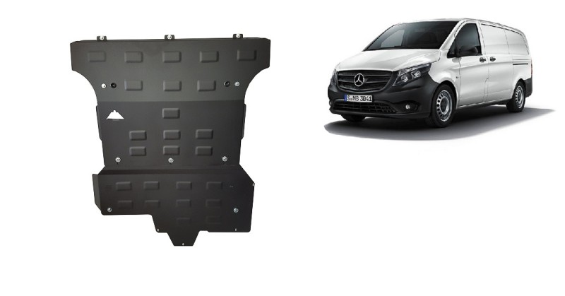 Stahl Unterfahrschutz für Motor Mercedes Viano W447, 2.2 D, 4x4 (2014-2020)
