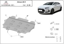 Stahl Unterfahrschutz für Motor Citroen DS5 (2011-2018)
