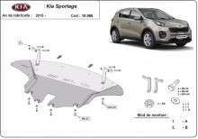 Stahl Unterfahrschutz für Motor Kia Sportage (2015-2019)