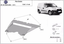 Stahl Unterfahrschutz für Motor Fiat Doblo (2010-2022)