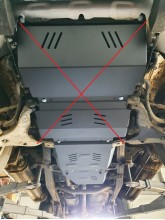 Stahl Unterfahrschutz für Getriebe Mitsubishi L 200 (2005-2015)