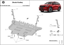 Aluminium Unterfahrschutz für Motor Skoda Kodiaq (2024-2026)
