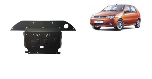 Stahl Unterfahrschutz für Motor, Getriebe, Differential  Fiat Palio (1996-2003)