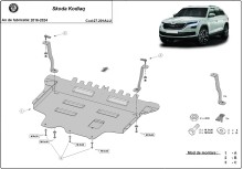 Aluminium Unterfahrschutz für Motor Skoda Kodiaq (2016-2024)