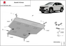 Stahl Unterfahrschutz für Motor, Getriebe Suzuki S-Cross (2023-2026)