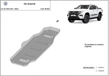 Stahl Unterfahrschutz für Kraftstofftank Volkswagen Amarok (MB3G9A147CF; 2643728) (2022-2026)