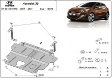 Stahl Unterfahrschutz für Motor Hyundai i30 (2011-2014)