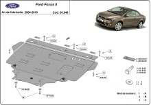 Stahl Unterfahrschutz für Motor Ford Focus 2 (2004-2010)
