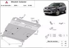 Stahl Unterfahrschutz für Motor Mitsubishi Outlander (2006-2012)