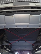 Stahl Unterfahrschutz für Getriebe, Differential Volkswagen Amarok - V6 automat (2016-2022)