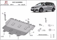 Stahl Unterfahrschutz für Motor Seat Alhambra (2010-2020)
