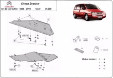 Stahl Unterfahrschutz für Motor Citroen Evasion (1995-2003)