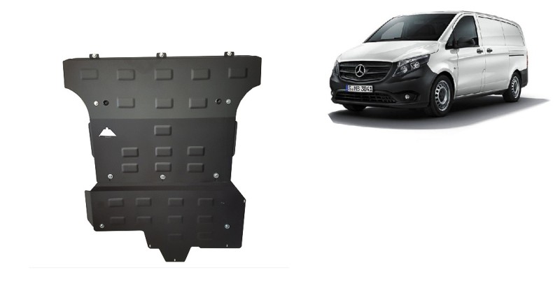 Stahl Unterfahrschutz für Motor Mercedes V-Class W447, 2.2 D, 4x4 (2014-2020)