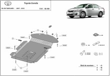 Stahl Unterfahrschutz für Katalysator Toyota Corolla (2007-2012)