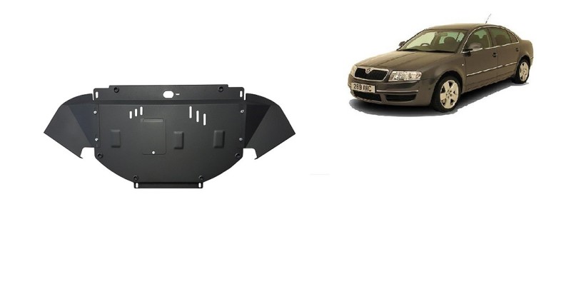 Stahl Unterfahrschutz für Motor Skoda Superb - 1,8 1,9 2,0 TDI (2001-2008)