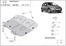 Stahl Unterfahrschutz für Motor Opel Corsa C (2000-2006)