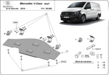 Stahl Unterfahrschutz für Stop-Start system Mercedes V-Class W447, 4x2, 1.6 D (2014-2026)