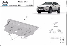 Stahl Unterfahrschutz für Motor Mazda CX3 (2015-2026)