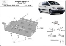 Stahl Unterfahrschutz für Getriebe Mercedes Vito W639 - 2.2 D 4x2 (2003-2014)