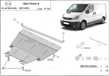 Stahl Unterfahrschutz für Motor Opel Vivaro (2011-2014)