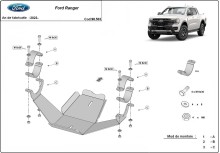 Stahl Unterfahrschutz für Differentialschutz Ford Ranger (2023-2026)