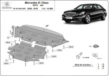 Stahl Unterfahrschutz für Motor Mercedes E-Class W212 - 4x4 (2009-2016)