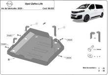 Stahl Unterfahrschutz für AdBluetank Opel Zafira Life (2020-2026)