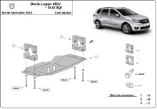 Stahl Unterfahrschutz für Stop-Go System, EGR Dacia Logan MCV (2012-2020)
