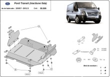 Stahl Unterfahrschutz für Motor Ford Transit FWD (2007-2013)
