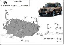 Aluminium Unterfahrschutz für Motor Skoda Yeti (2011-2017)