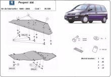 Stahl Unterfahrschutz für Motor Peugeot 806 (1995-2003)