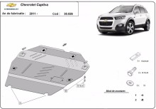 Stahl Unterfahrschutz für Motor Chevrolet Captiva (2011-2018)
