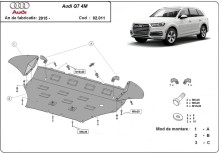 Stahl Unterfahrschutz für Motor Audi Q7 (2015-2026)