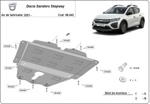 Stahl Unterfahrschutz für Motor Dacia Sandero 3 Stepway (2021-2026)