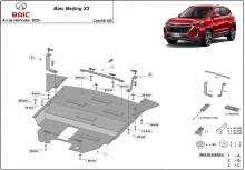 Stahl Unterfahrschutz für Motor Baic Beijing X3 (2024-2026)