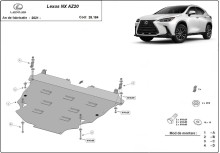 Stahl Unterfahrschutz für Motor Lexus NX AZ20 (2021-2026)