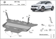 Stalowa Osłona pod silnik Volkswagen T-Roc - reczna skrzynia biegow (2017-2026) EAN
