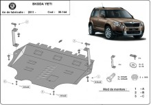 Stahl Unterfahrschutz für Motor Skoda Yeti (2011-2017)